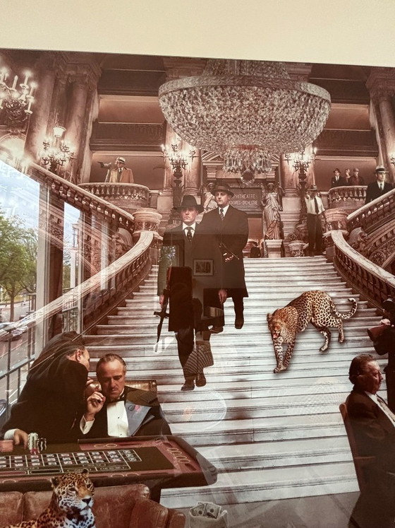 Image 1 of Pittura su vetro Art Déco GANGSTER