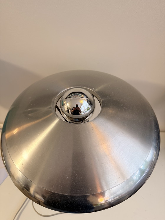 Image 1 of Louis Kalff para Philips - Lámpara de escritorio Romeo (pantalla cromada poco común), años 50