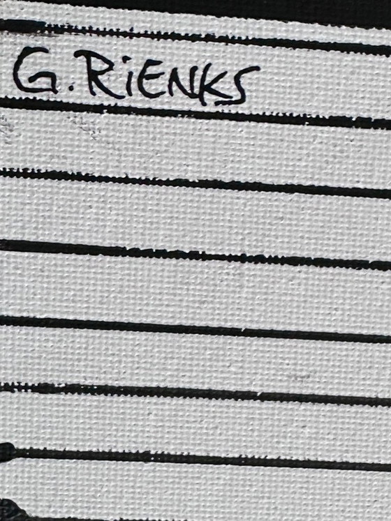 Gerke Rienks pintura acrílica David Bowie – Pinturas y dibujos, Lienzo (photo 4 of 5)