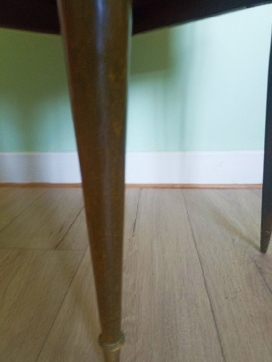 Image 1 of Frans, zeer zeldzaam, Mid -Century bijzetkastje (1947)- Uitstekende originele vintage staat.