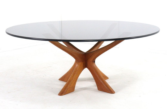 Image 1 of Table basse Illum Wikkelso pour Niels Eilersen T118 vintage danoise