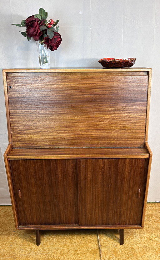 Bureau en teck vintage Mid Century Retro 1960