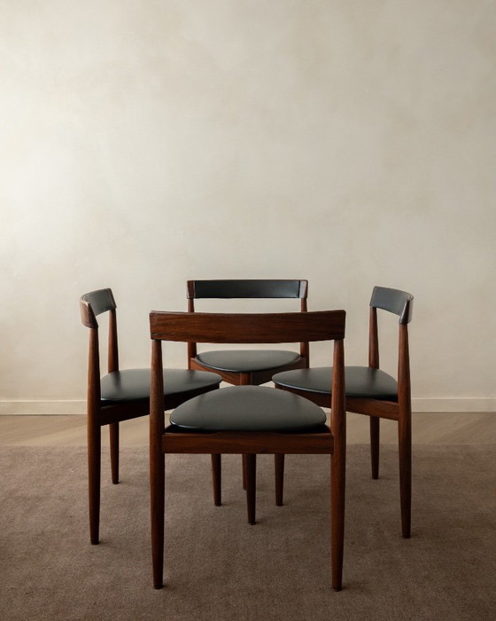 Ensemble de Salle à Manger Roundette Mid Century en Teck par Hans Olsen pour Frem Røjle, 1950s, Set de 5 (photo 8 of 25)
