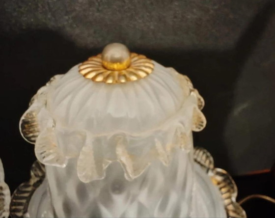 Image 1 of set de lampes  de Murano champignon