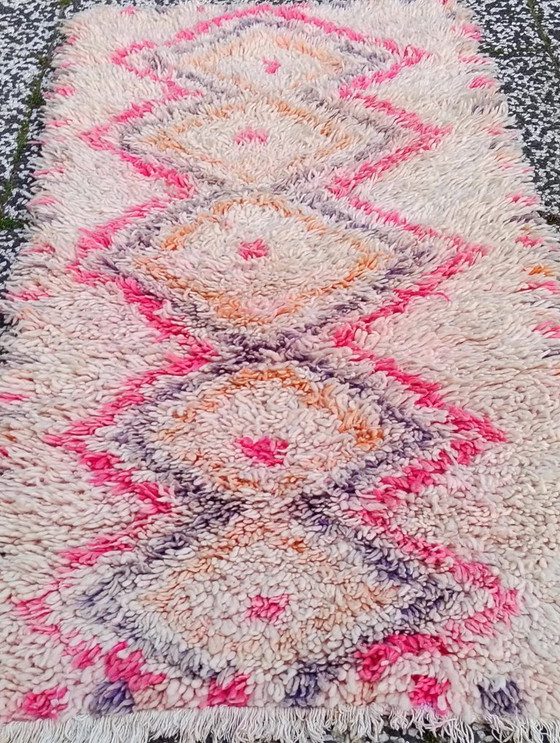 Image 1 of Hand-knotted Berber wool rug 170x77cm