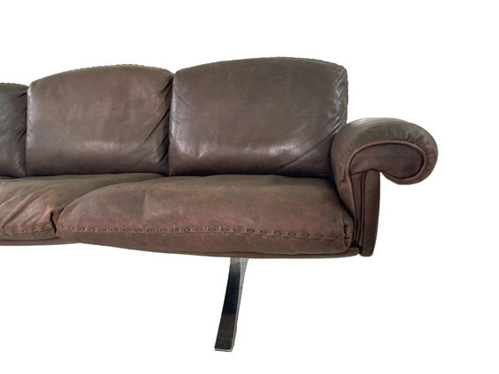 Image 1 of Vintage De Sede DS-31 three-seater sofa – brown leather design classic