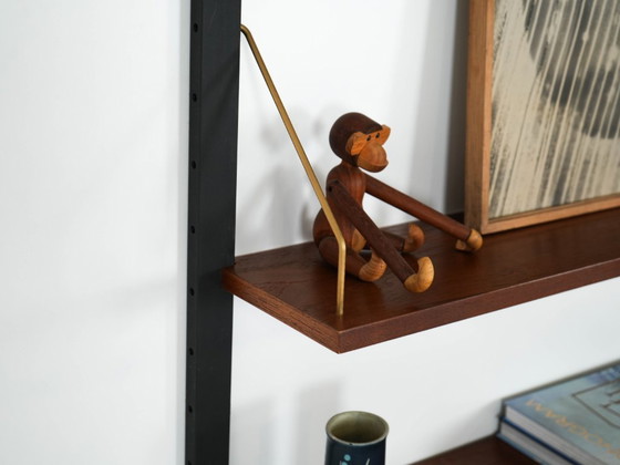 Image 1 of Teak wall unit PS System, Danish design, 1960s, manufactured by Randers Møbelfabrik