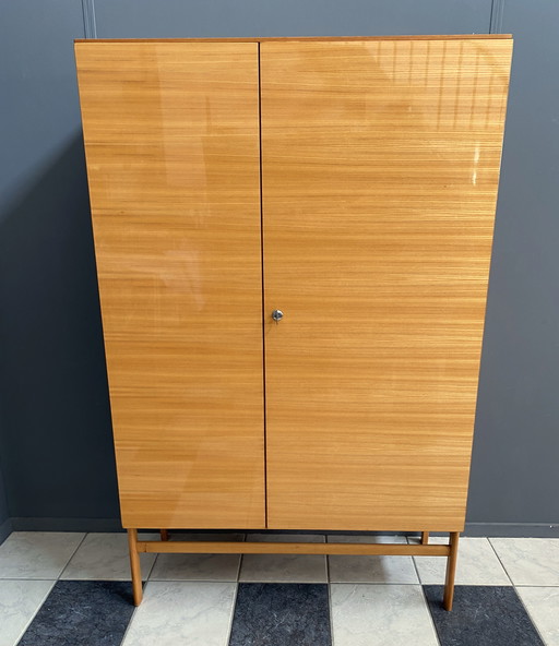 Blonde Wood Asymmetrical Shelving Cabinet by Jitona
