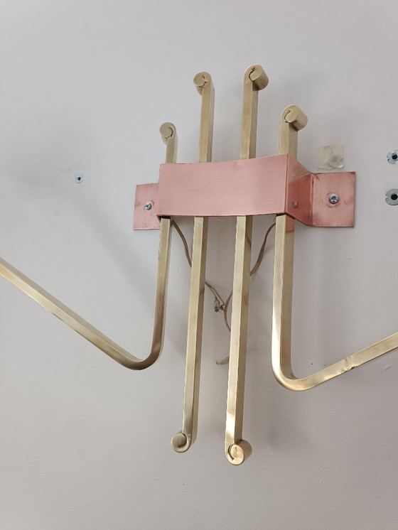 Image 1 of Important Arlus Lunel style wall light, 1960s