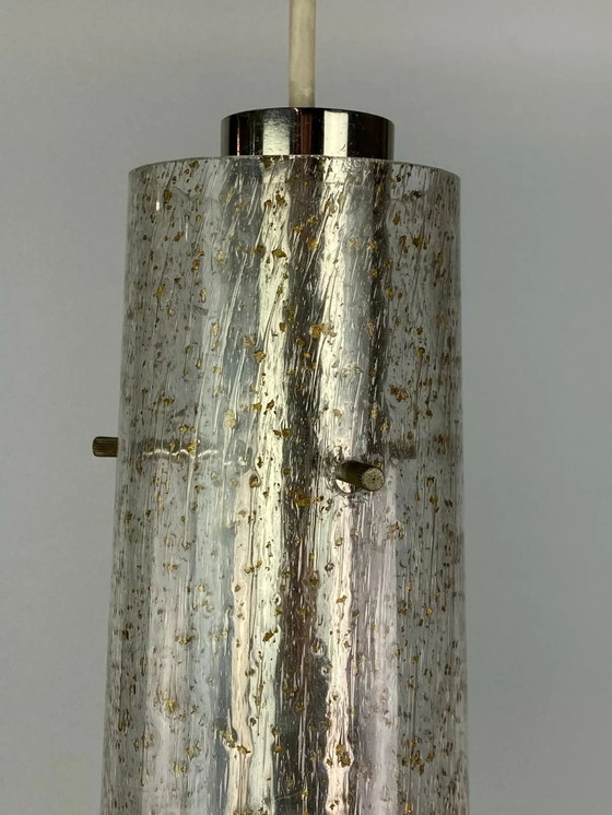 Image 1 of Lámpara de techo de los años 60 y 70, lámpara colgante, lámpara de cristal Temde, diseño de la era espacial