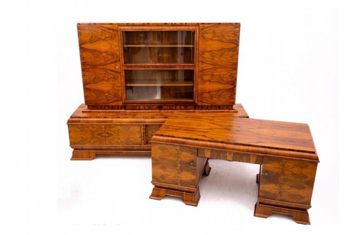 Ensemble de bureau Art déco des années 1930, Pologne.