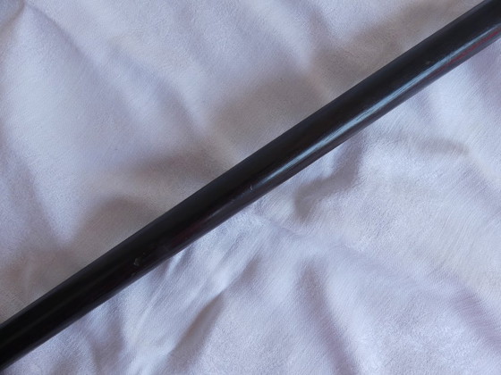 Image 1 of Canne 800 argent Lutz & Weiß Pforzheim ébène 94 cm Art Nouveau aeb