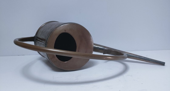 Image 1 of arrosoir cuivre grande anse courbe vintage