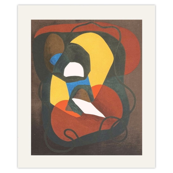 Frantisek Foltyn Sérigraphie Abstraction Création 1973 – Lithographies et sérigraphies, Paper (photo 2 of 5)
