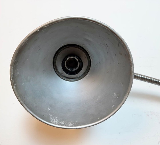 Image 1 of Lampe de table à col de cygne de style industriel gris, années 1960