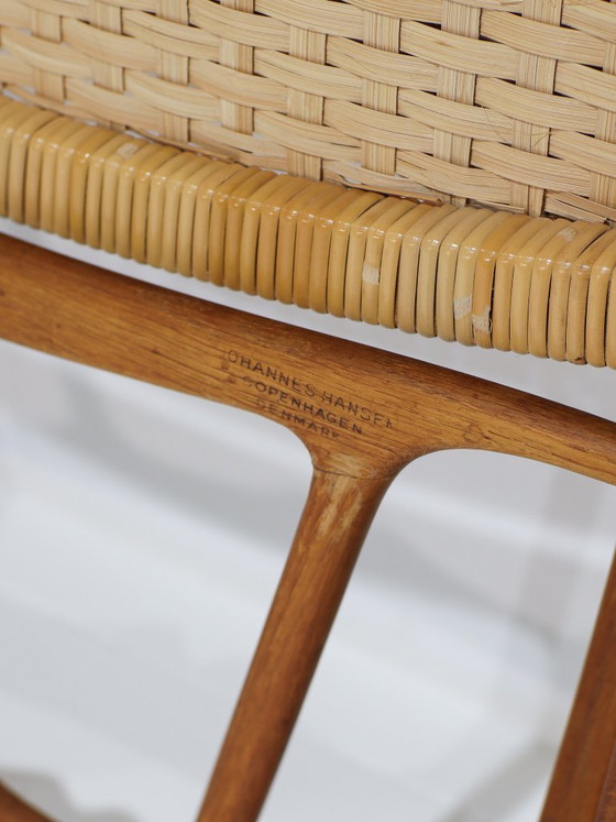 JH512 Folding Chair Hans J. Wegner oak rattan Johannes Hansen – Hans Wegner, Armchairs, Wood, Vintage (photo 19 of 19)