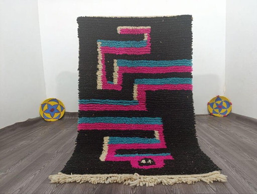 Handmade Moroccan pure wool rug, 150/250 cm