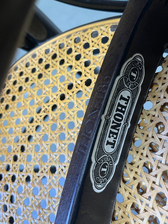 Image 1 of Thonet nr. 207 eetkamerstoelen 'Long John', set van 6, 1985