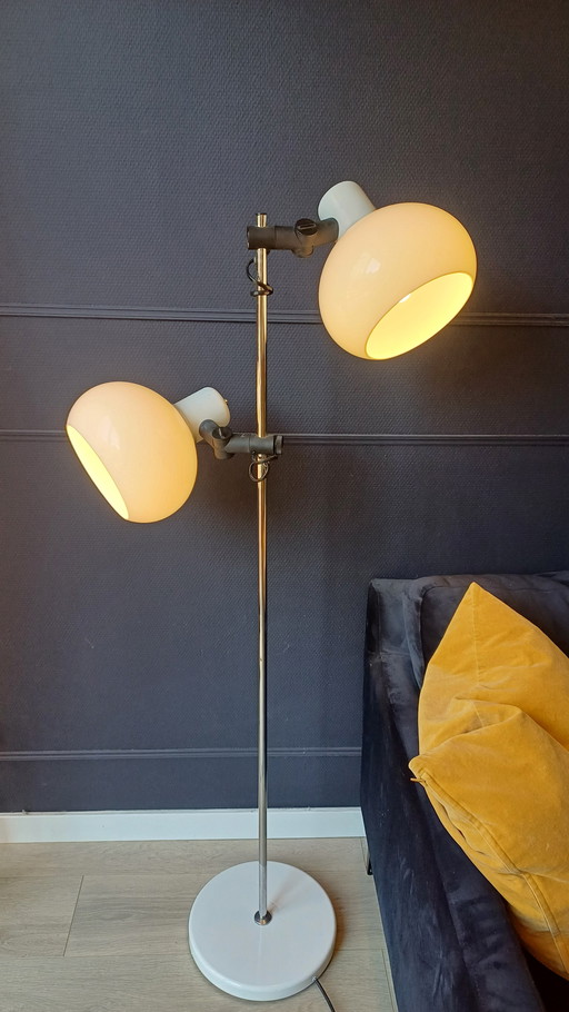 Lámpara de pie vintage de la era espacial de los 70