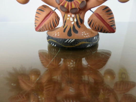 Image 1 of Mexikanische Terrakotta-Kronleuchter „Baum des Lebens“, Terrakotta „Arbol de la Vida“, 1970