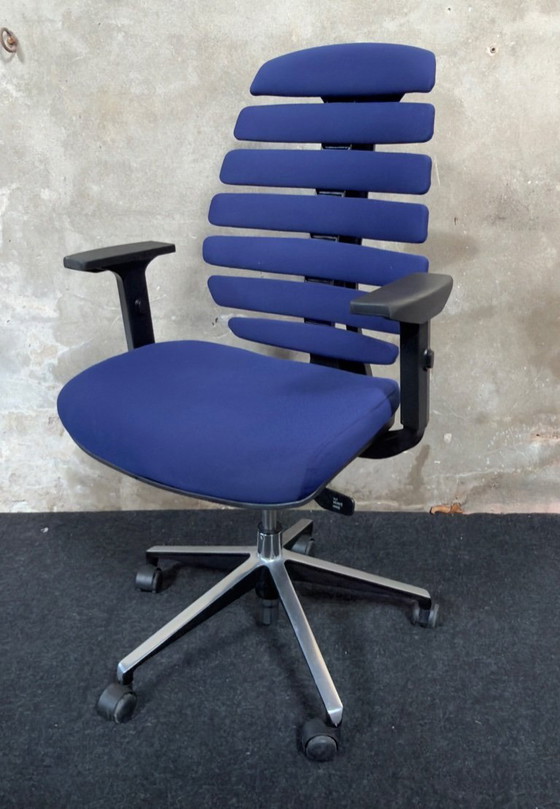 Image 1 of hjh office Ergo Line II  bureaustoel stof -blauw