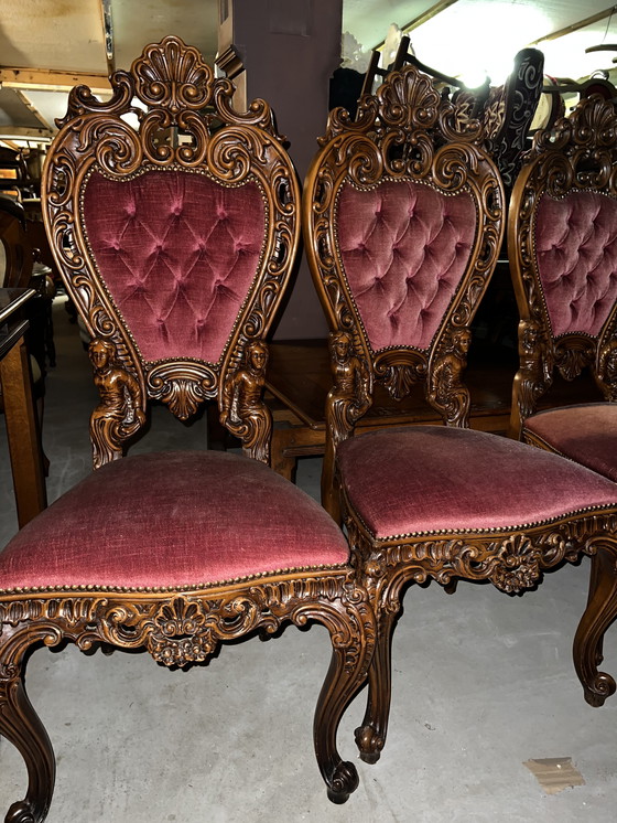 Image 1 of 4 sillas de comedor barrocas italianas