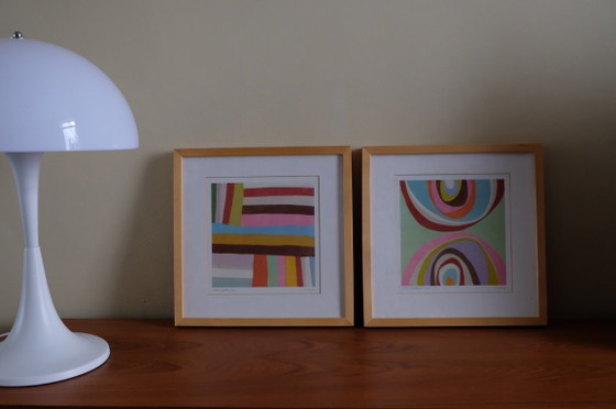 Offsetlithografie "Colour Pattern No. 4" en "Colour Experiment No. 28" by D. van B. voor IKEA (photo 2 of 12)