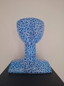 testa di donna astratta
