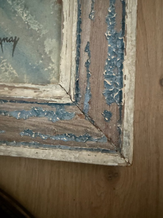 Image 1 of H. Lignay - "Figuurcompositie" - Gouache - Aquarel - Ca. 1960 - Franse schilderkunst