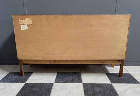 Image 1 of wood sideboard 3 drawers 1 door 1970s