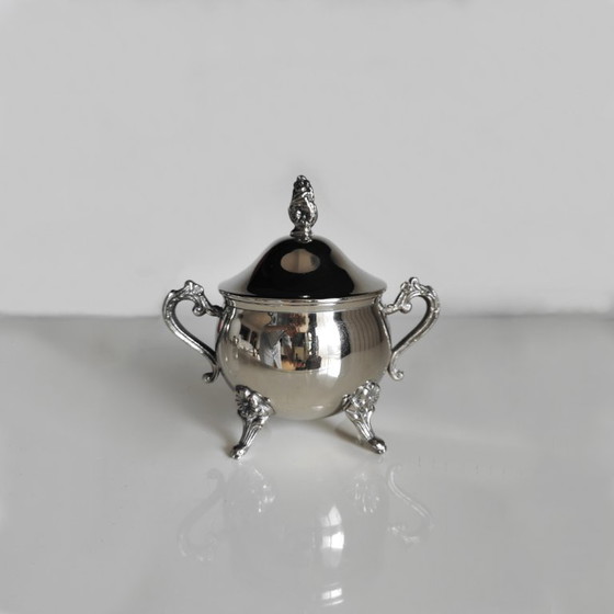 Image 1 of SET DA CAFFÈ ARGENTATO