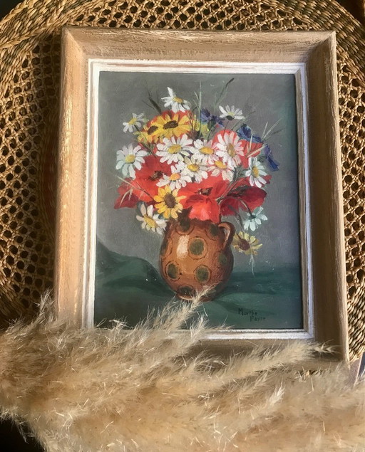 Kleines Gemälde Gemälde Feldblumenstrauß