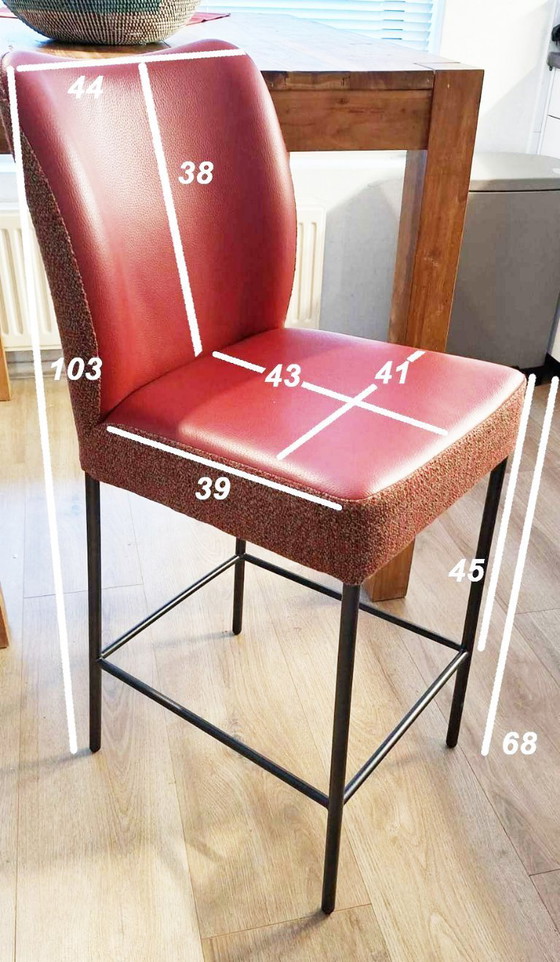 Image 1 of 2 sgabelli da bar Bert Plantagie, design olandese