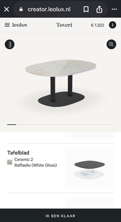 Ensemble de table basse Leolux Toveri (2)
