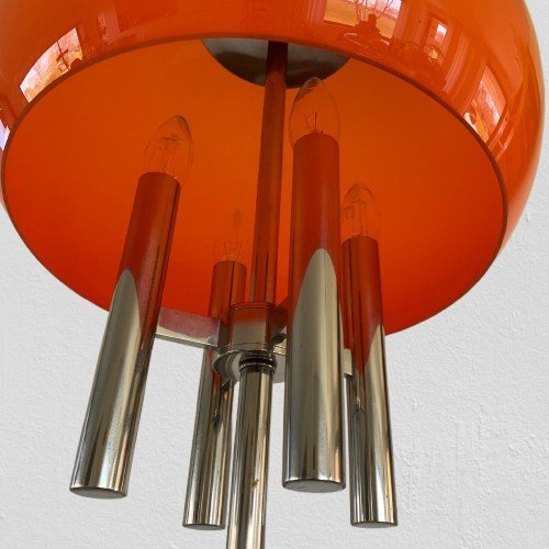 Image 1 of Lampada da terra a tulipano di metà secolo