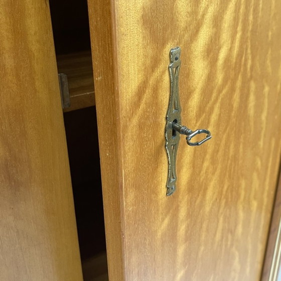 Image 1 of Sleek vintage mid-century 3D wardrobe, detachable with hanging and shelving