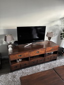 Colonial TV cabinet solid wood with lots of storage space