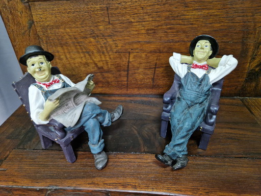 Laurel and Hardey figurines