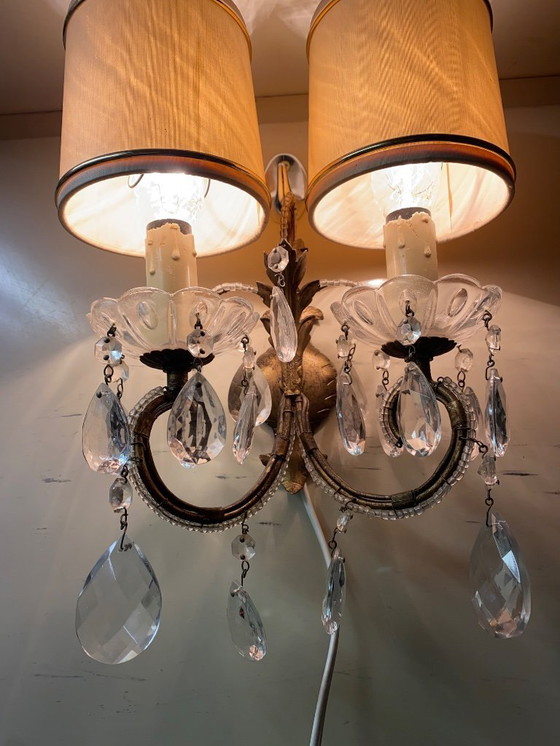 Image 1 of Lampada da parete in cristallo