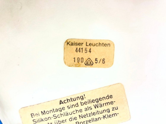 Image 1 of  Lampada da soffitto in vetro degli anni '70 di Kaiser Hollywood Regency