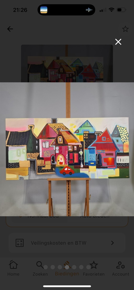 Unique painting by Seidel 140 x 70 cm "untitled"