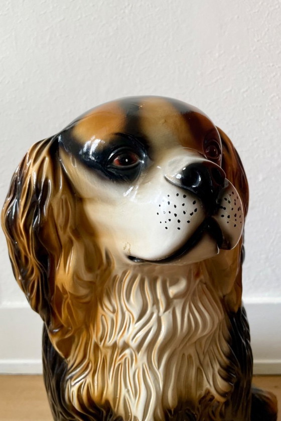 Image 1 of Cane King Charles in ceramica
