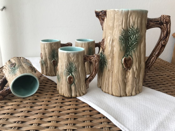 Image 1 of 1 jug plus 5 matching mugs