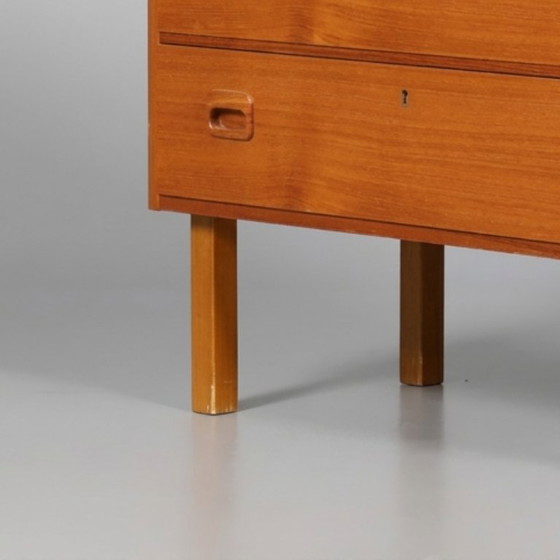 Image 1 of Commode vintage scandinave en teck à 4 tiroirs, Danemark années 70