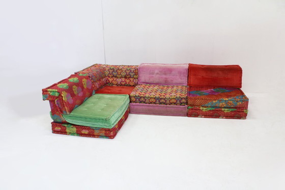 Image 1 of Roche Bobois Mah Jong sofa Kenzo Takada design by Hans Hopfer ,set of 12