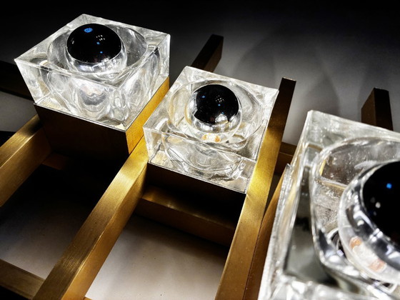 Image 1 of Große Wandleuchte • Gaetano Sciolari • Murano • Weltraumzeitalter • 1970