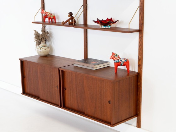 Teak Modular Shelving Unit, Danish Design, 1960s, Made in Denmark – Wood (photo 4 of 15)