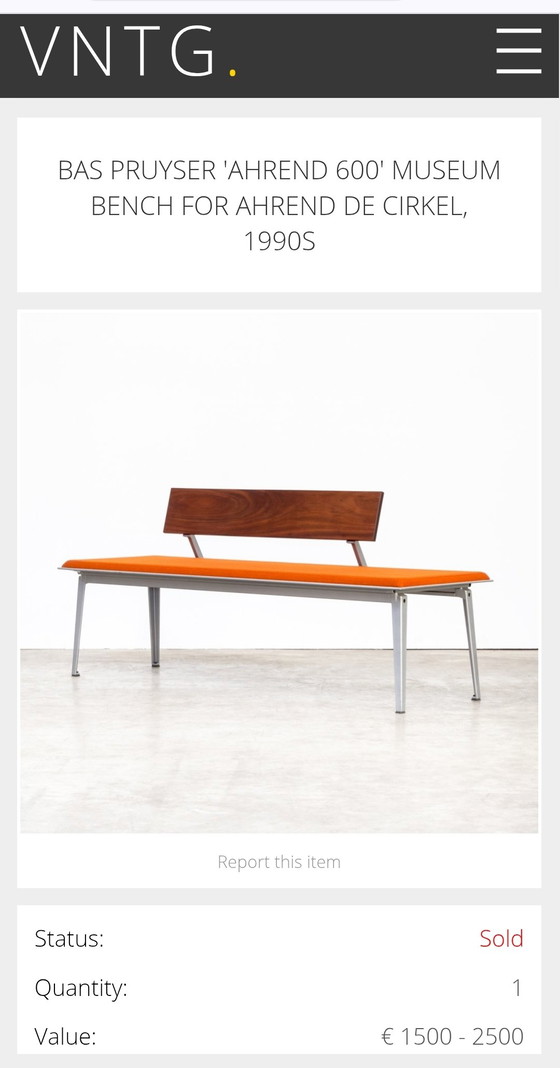 Image 1 of Ahrend 600 Museumbank - Design Bas Pruyser