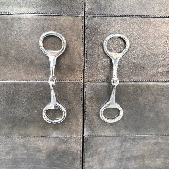 Image 1 of Barschrank "bocados", Leder und polierter Stahl, 2000 - Italien