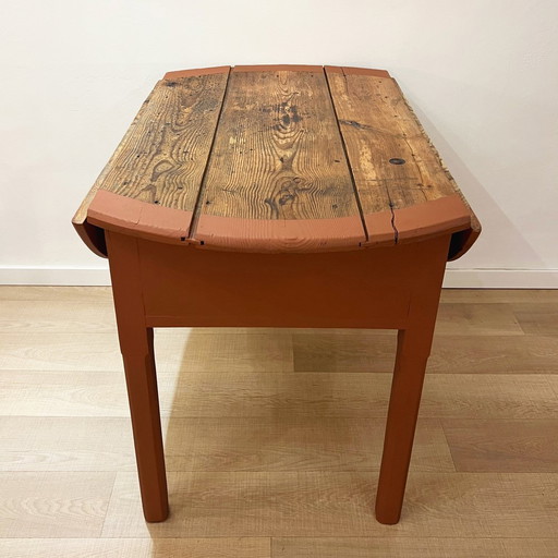 Rustic Round Dining Table, Spain, 1920s